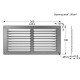 AIR VENTILATION GRILLE COVER 10x20cm / ALUMINIUM